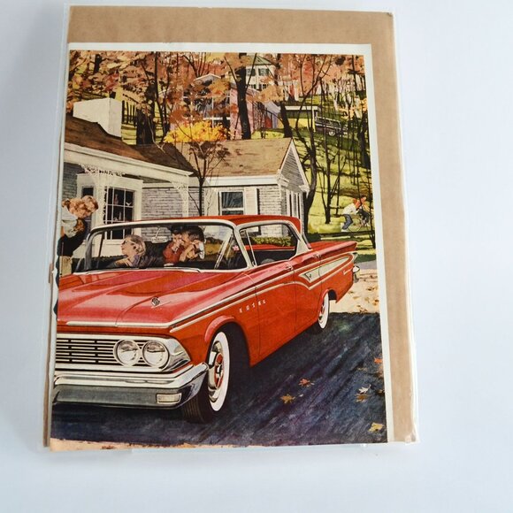 Ford Edsel Red Car Vintage Ad Buster Brown Life Magazine Nov 10 1958 - Picture 1 of 4